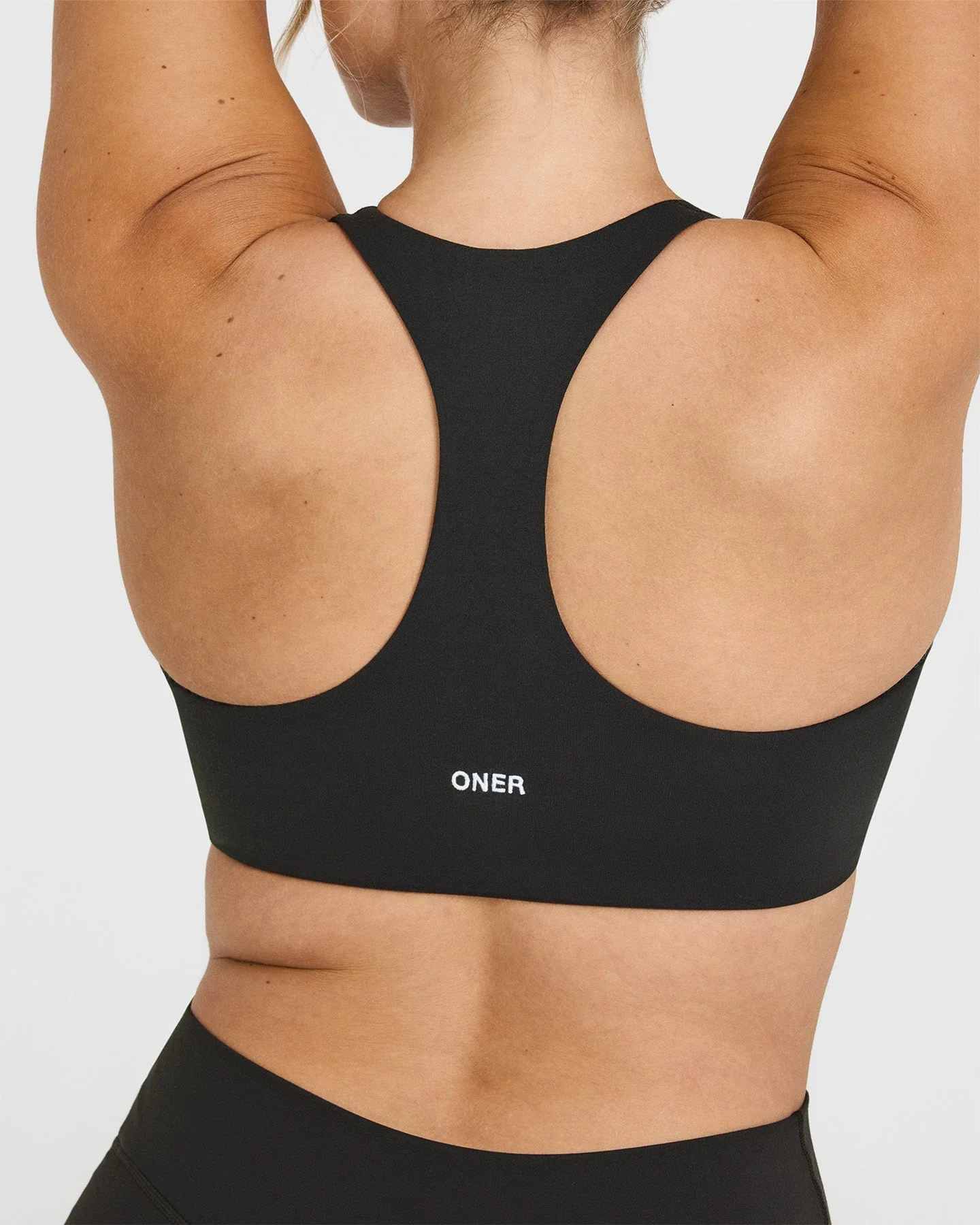 SoftMotion™ Bralette with White Logo | Soft Black - Image 5