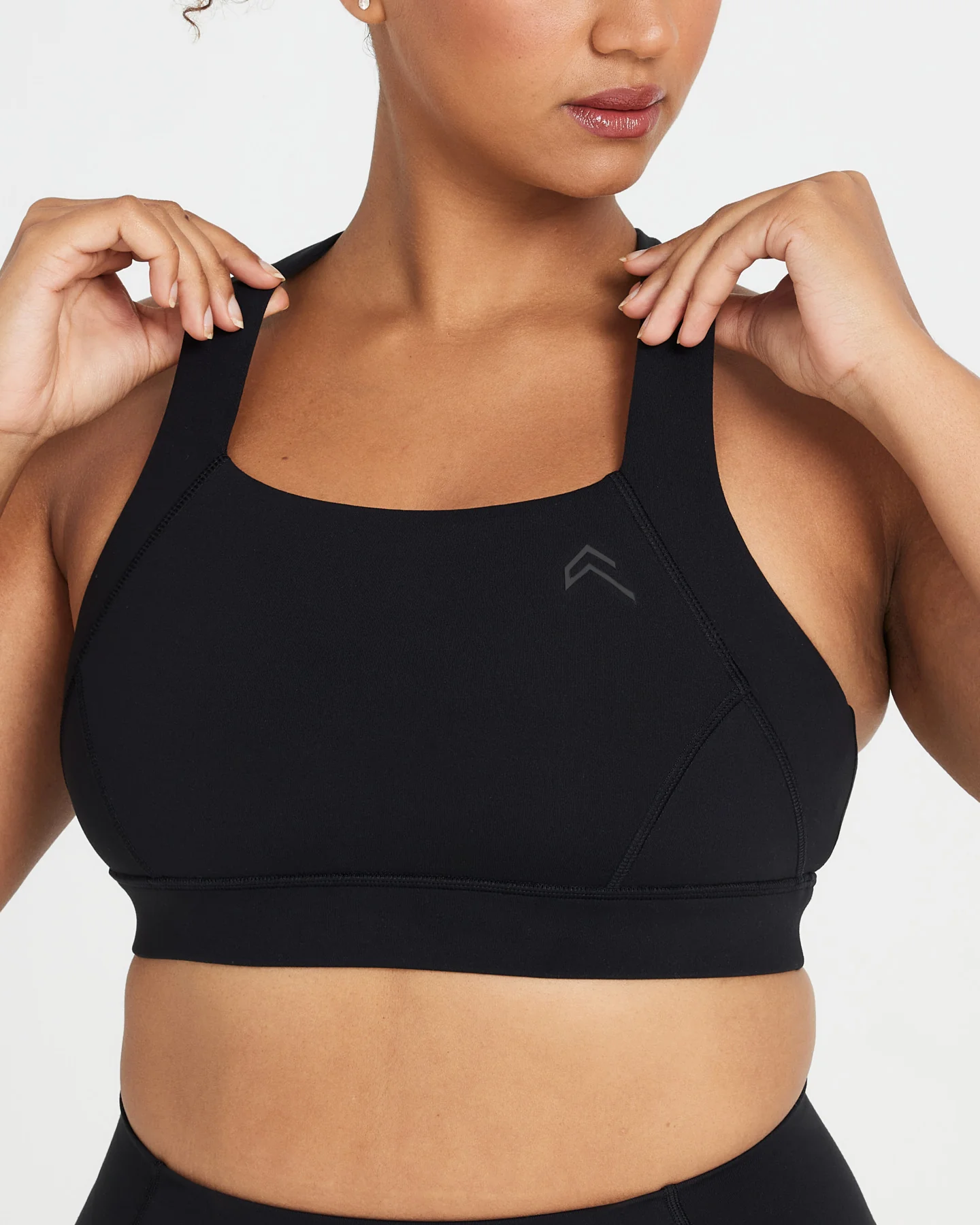 Timeless Wide Strap Sports Bra | Black - Image 3